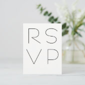 Moderne typografische uAwg Postkarten (Stehend Vorderseite)