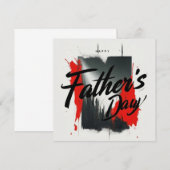 Moderne Typografische Vatertagskarte Einladung (Vorne/Hinten)