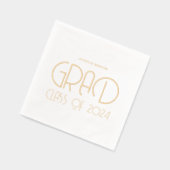 Moderne Typografy Graduation Party Napkins Servietten Mit Folie (Links)