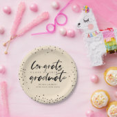 Moderne Typografy Graduation Party Pappteller (Party)