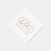 Moderne Typografy Graduation Party Serviette (Ecke)