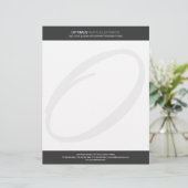 Moderne u. elegante Monogramm-Gewohnheit Briefkopf (Stehend Vorderseite)