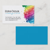 MODERNE U. MUTIGE MASKENBILDNER-VISITENKARTE VISITENKARTE (Vorne/Hinten)