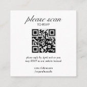 Moderne UAWG mit QR-Code-Umschließungskarte Quadratische Visitenkarte (Vorderseite)