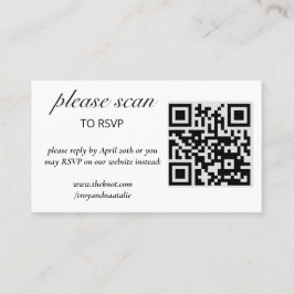 Moderne UAWG mit QR-Code-Umschließungskarte Visitenkarte