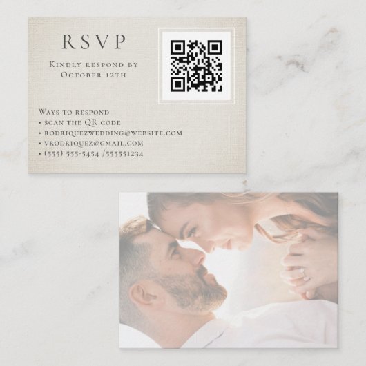 Moderne UAWG Online QR Code Foto-Verschlüsselungsk Begleitkarte (Vorne/Hinten)