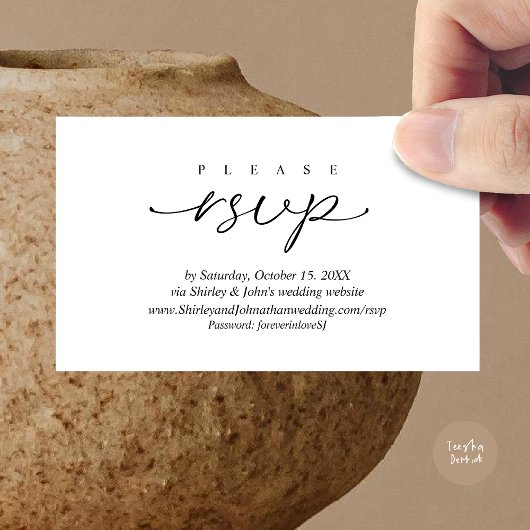 Moderne UAWG Wedding Einladung über die Website