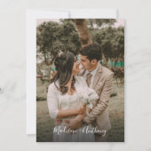 Moderne UAWG Wedding mit QR Code für Schwarz und W Einladung (Vorderseite)