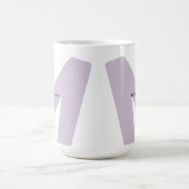 Moderne überarbeitete Mit Monogramm Anfangs- und N Kaffeetasse (Mittel)