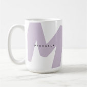 Moderne überarbeitete Mit Monogramm Anfangs- und N Kaffeetasse (Links)
