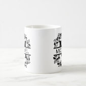 Moderne überarbeitete Mit Monogramm Anfangs- und N Kaffeetasse (Mittel)