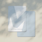 Moderne überarbeitete Mit Monogramm Anfangs- und N Mitteilungskarte