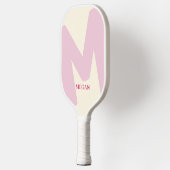 Moderne überarbeitete Mit Monogramm Anfangs- und N Pickleball Schläger (Links)