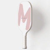 Moderne überarbeitete Mit Monogramm Anfangs- und N Pickleball Schläger (Links)