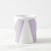 Moderne überdimensionale monogrammierte Anfangsbuc Kaffeetasse (Mittel)