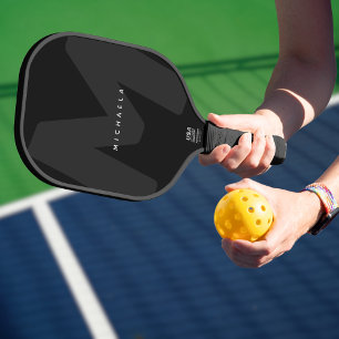 Moderne überdimensionale monogrammierte Initiale & Pickleball Schläger