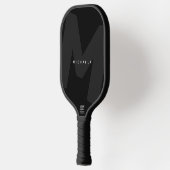 Moderne überdimensionale monogrammierte Initiale & Pickleball Schläger (Links)