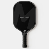 Moderne überdimensionale monogrammierte Initiale & Pickleball Schläger (Vorderseite)