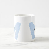 Moderne übergroße monogrammierte Anfangsbuchstabe Kaffeetasse (Mittel)