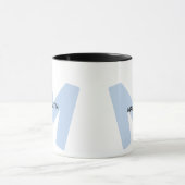 Moderne, übergroße monogrammierte Anfangsbuchstabe Tasse (Zentrum)