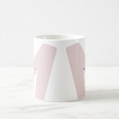 Moderne übergroße monogrammierte Initiale & Name Kaffeetasse (Mittel)