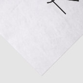 Moderne überlappende Initialen Seidenpapier (Ausschnitt)