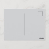 Moderne überlappende monogrammierte Initialen | Gr Postkarte (Rückseite)