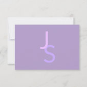 Moderne überlappende monogrammierte Initialen | Li Mitteilungskarte (Vorderseite)