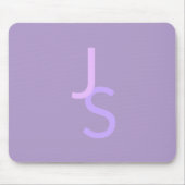 Moderne überlappende monogrammierte Initialen | Li Mousepad (Vorne)