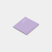 Moderne überlappende monogrammierte Initialen | Li Post-it Klebezettel (angewinkelt)