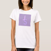 Moderne überlappende monogrammierte Initialen | Li T-Shirt (Vorderseite)