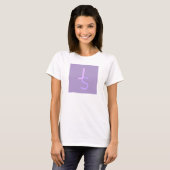 Moderne überlappende monogrammierte Initialen | Li T-Shirt (Vorne ganz)