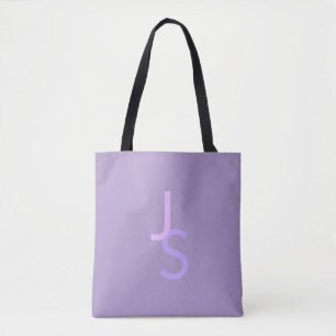 Moderne überlappende monogrammierte Initialen Li Tasche