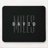 Moderne Überschneidungen Name & Nachname Mousepad (Vorne)