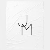 Moderne Überschneidungsinitiativen Fleecedecke (Vorderseite)