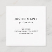 Moderne Überschneidungsinitiativen Quadratische Visitenkarte (Rückseite)