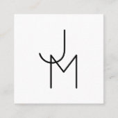 Moderne Überschneidungsinitiativen Quadratische Visitenkarte (Vorderseite)