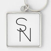 Moderne Überschneidungsinitiativen Schlüsselanhänger (Vorne)