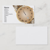 Moderne Uhr Visitenkarte (Vorne/Hinten)