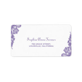 Moderne Ultra-Violet-Hochzeit Adressaufkleber