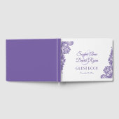 Moderne Ultra-Violet-Hochzeit Gästebuch (Voll)