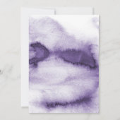 Moderne Ultra Violet Ombre Gold Geometric Wedding Einladung (Rückseite)