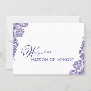 Moderne Ultra-Violet-Spitzen-Hochzeitsmatron
