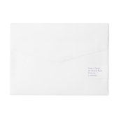 Moderne Ultra-Violet-Wasserfarbenwaschzeitung Rundum-Adressaufkleber (Rückseite)