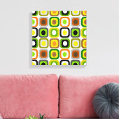 Moderne, umrissene, Abstrakte Plätze auf den Canva Leinwanddruck (Insitu (Wohnzimmer))