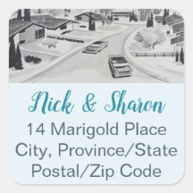 Moderne Umschlag Aufkleber-Adresslisten aus dem Mi