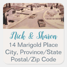 Moderne Umschlag Aufkleber-Adresslisten aus dem Mi