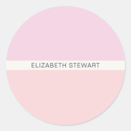 Moderne Umschlag Aufkleber in hellem Rosa und Kora