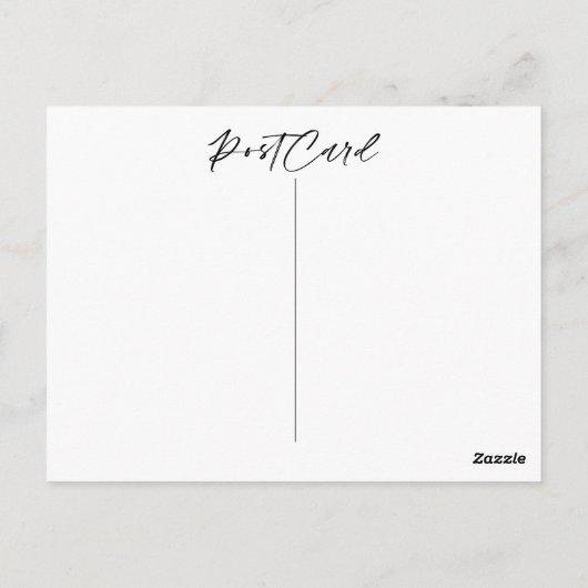 Moderne Umschuldung der Hochzeitsplanung DatumR Postkarte (Rückseite)