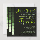 Moderne Umwelt (grün) Abschluss Einladung (Rückseite)